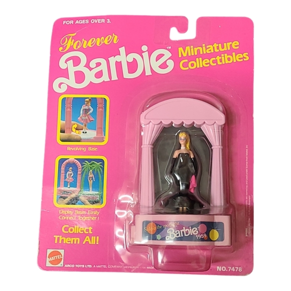 Vintage 1989 Forever Barbie Miniature "Solo in the Spotlight Barbie 1959" - Picture 2 of 8